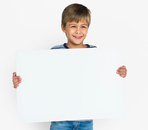 boy cheerful studio portrait concept