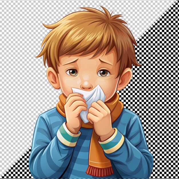 PSD boy who has cold and cough