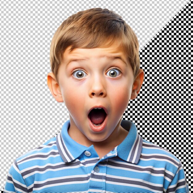 Boy with surprised expression vector