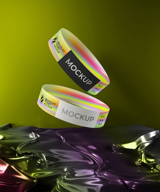 Bracelet ticket mockup