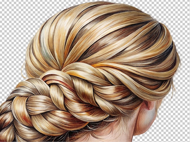 Braided hair sections for extension