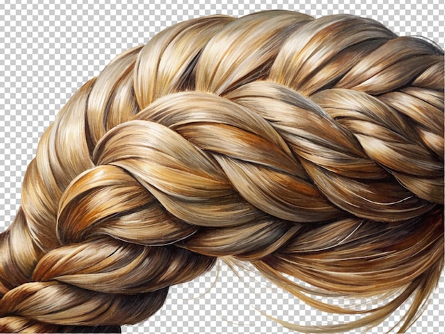 PSD braided hair sections for extension