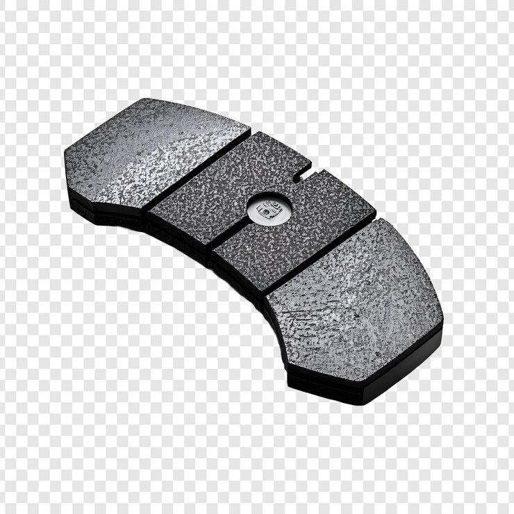 PSD brake pad isolated on transparent background