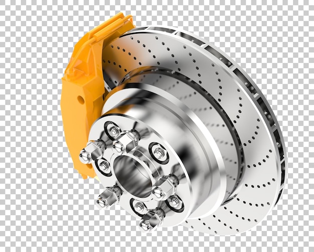 Brakes isolated on transparent background 3d rendering illustration
