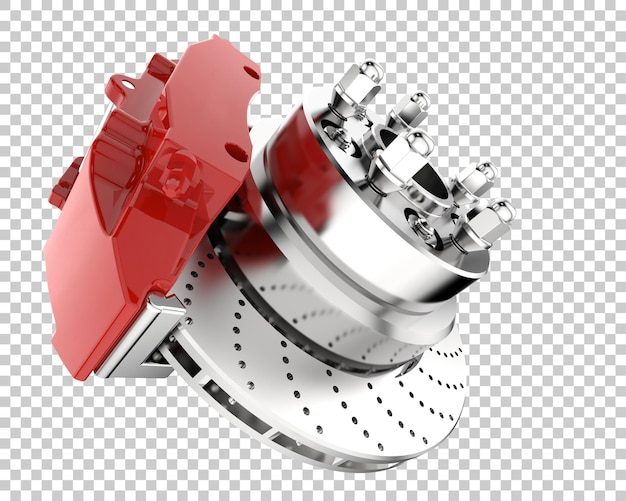 PSD brakes isolated on transparent background 3d rendering illustration