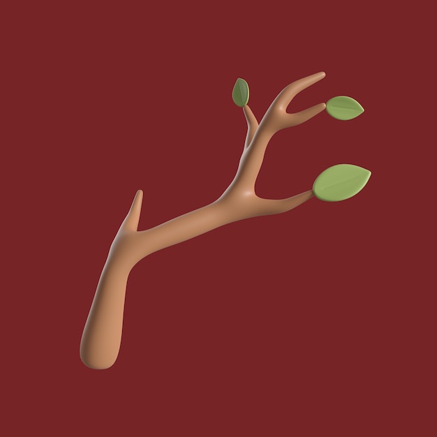 PSD branch autumn icon