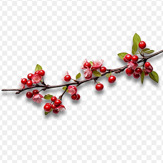 PSD a branch of red berries with the words quot twig quot on it