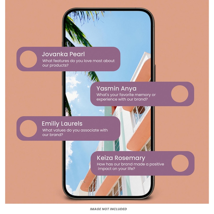 PSD brand guidelines instagram post sjabloon psd ontwerp vierkant sociale media branding perzikkleuren