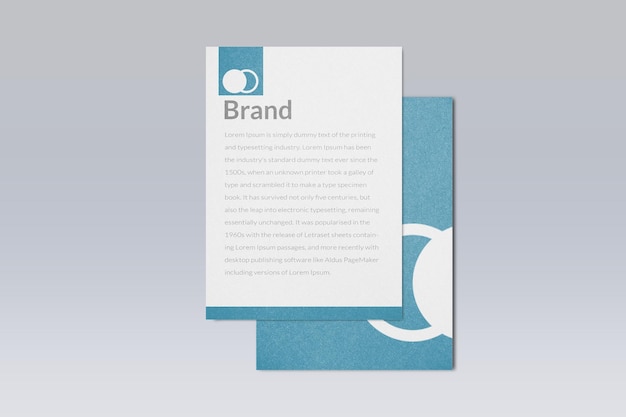 brand identity letterhead mockup