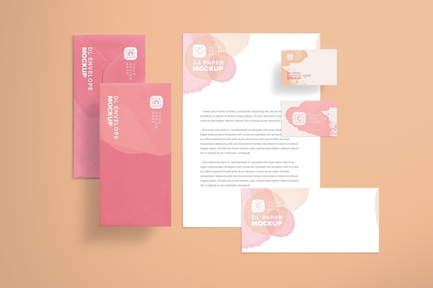 PSD brand identity mockup layout