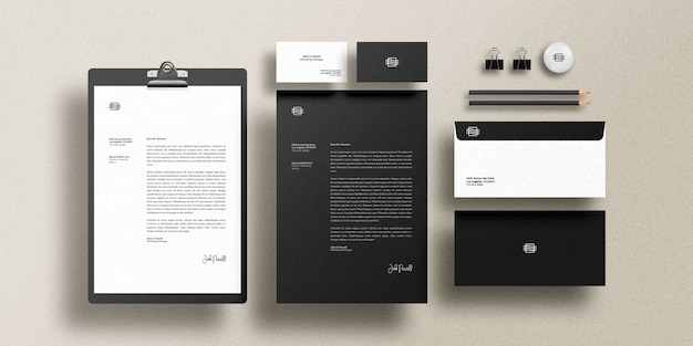 PSD brand identity mockup set