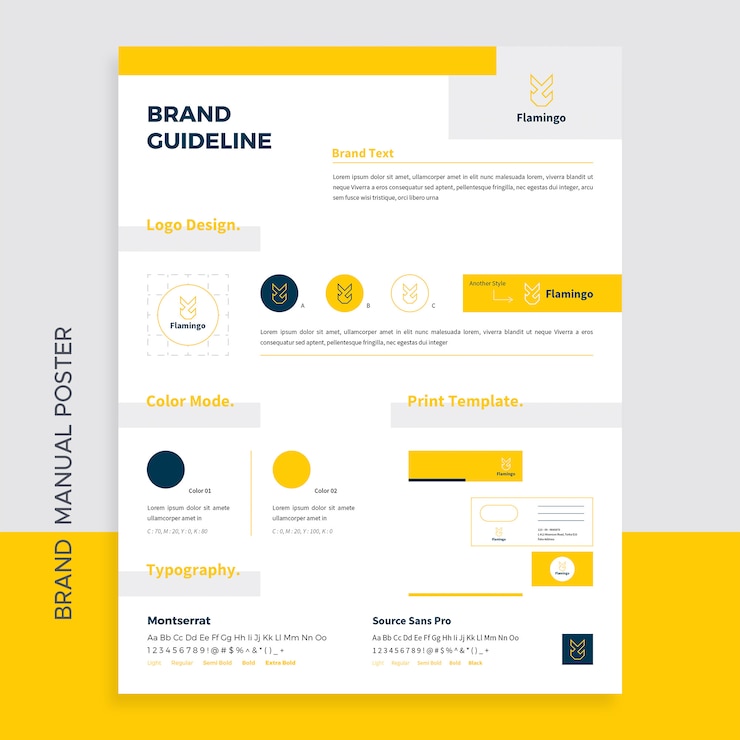 Brand Manual Poster Template