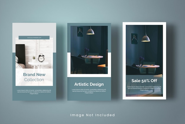 PSD brand new furniture instagram stories template