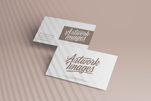 Branding biglietto da visita mockup