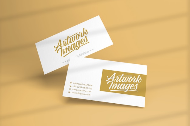 PSD branding business card mockup