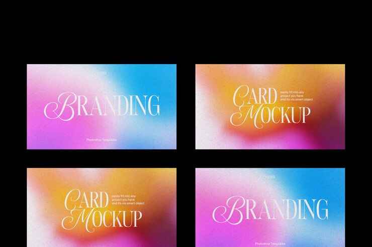 PSD branding card mockup template design psd