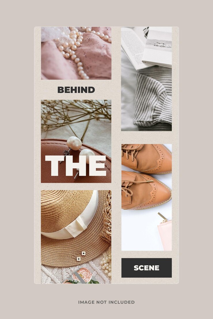PSD branding instagram stories template psd