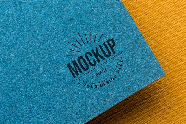 Branding mock-up on card composition