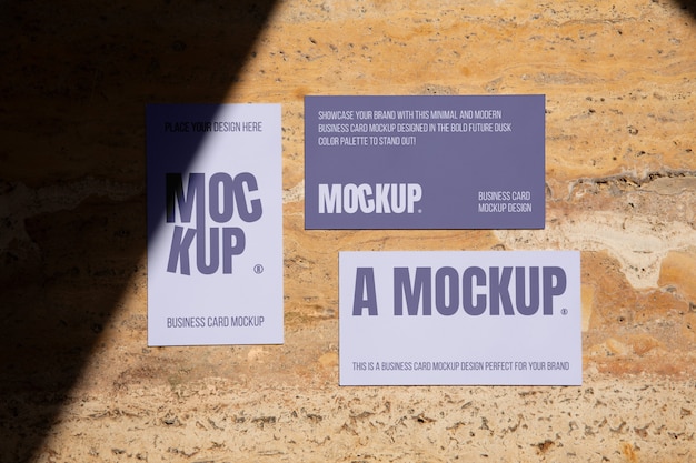 Branding mockup przyszły kolor zmierzchu