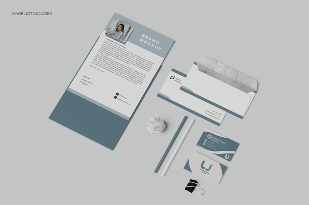 Branding mockup voor briefpapier