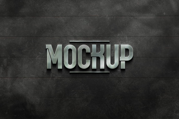 Mockup del logo del segno di branding