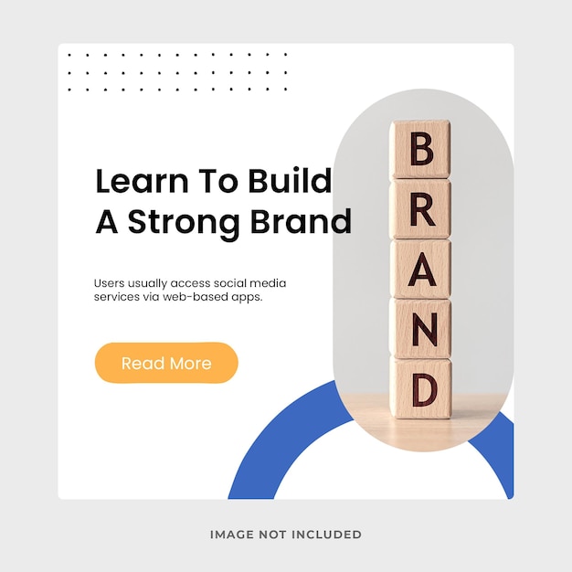 Branding Social Media Instagram Square Szablon PSD