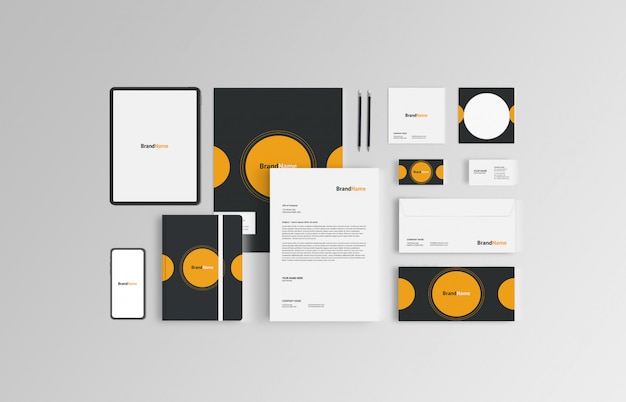 Branding stationary mock-up