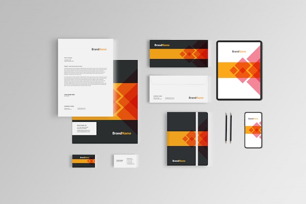 Branding stationary mock-up