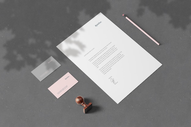 Branding stationery mockup