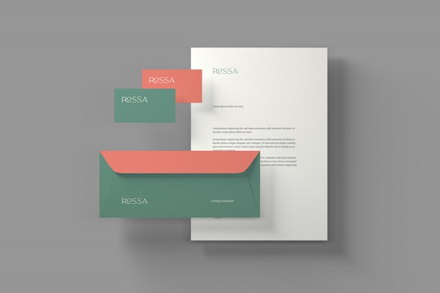 Branding stationery mockup