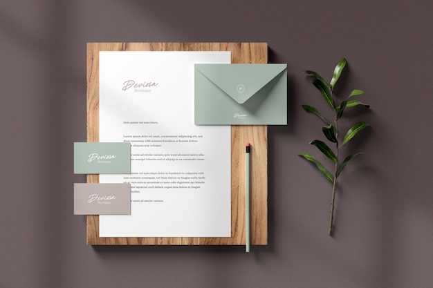 Branding and stationery mockup