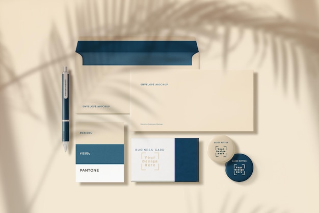 PSD branding stationery mockup