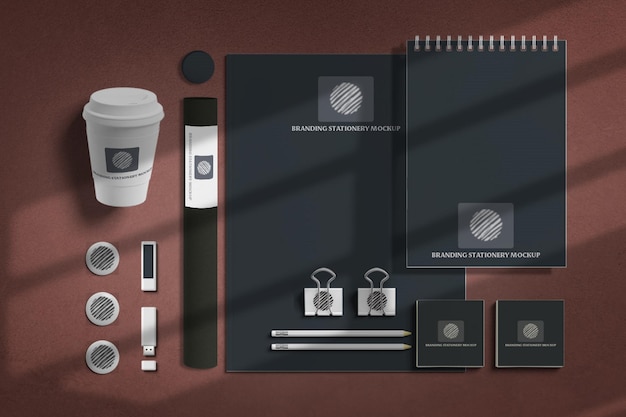 Branding stationery mockup