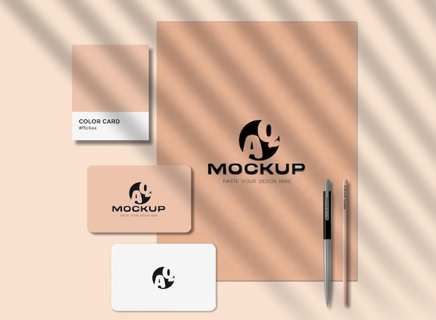 PSD branding stationery mockup