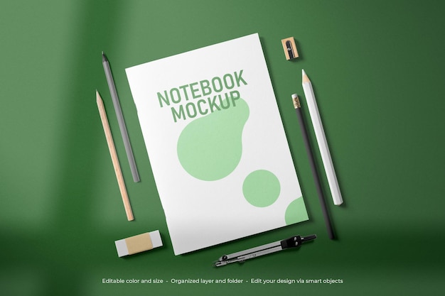 Branding Stationery Notebook Mockup