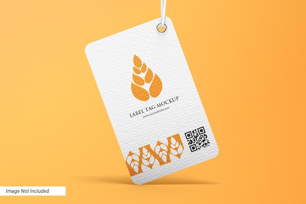 Branding tag label mockup