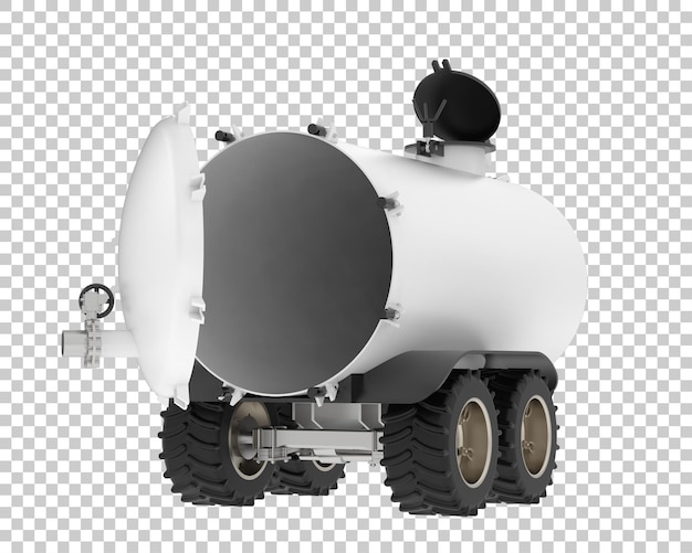 Brandstoftank op transparante achtergrond 3D-rendering illustratie