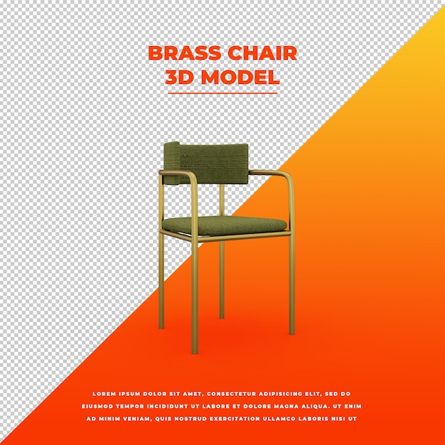 Brass chair