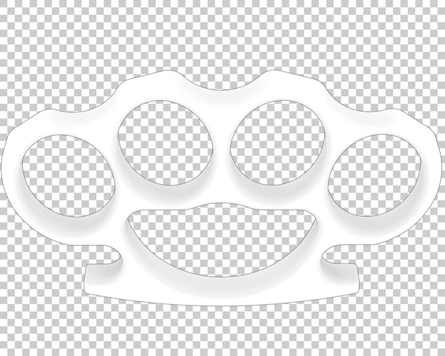 Tirapugni isolati su sfondo trasparente 3d rendering illustrazione