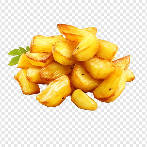 PSD bratkartoffeln fried potatoes isolated on transparent background