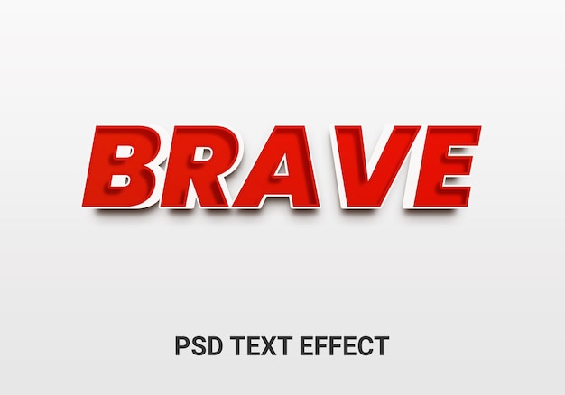 Brave editable text effects