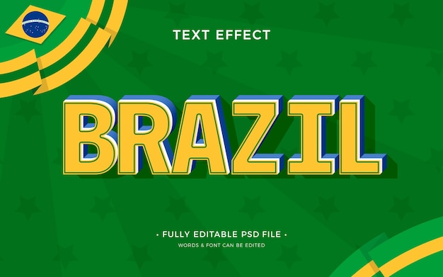 PSD brazil text effect