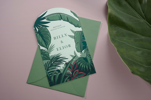 PSD brazilian aesthetic  wedding invitation