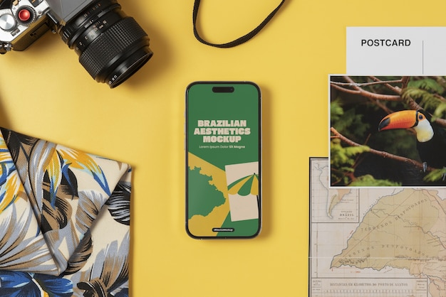 Brazilian aesthetics with device mockup