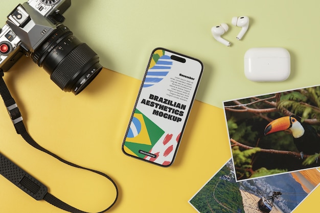 PSD brazilian aesthetics with device mockup