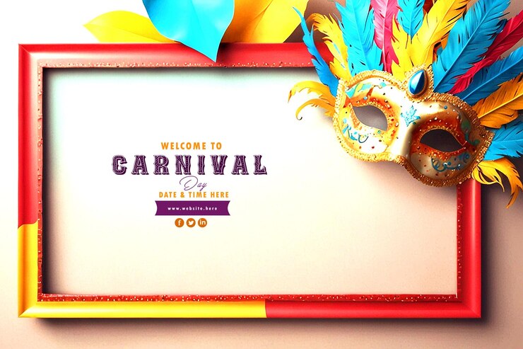 PSD brazilian carnival celebration social media post festival