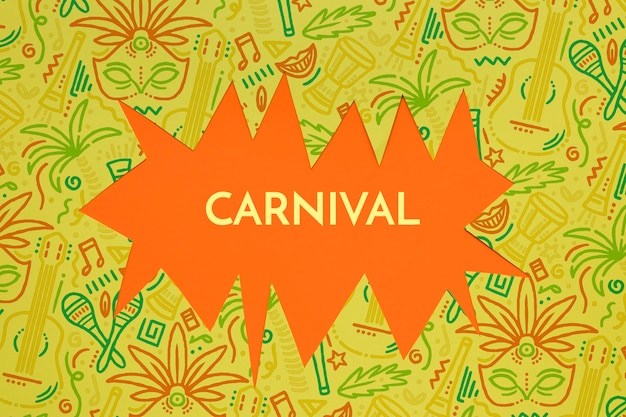 Brazilian carnival cut-out