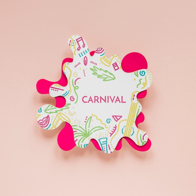 PSD brazilian carnival cut-out