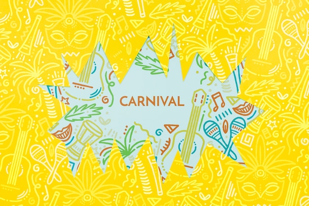 PSD brazilian carnival cut-out