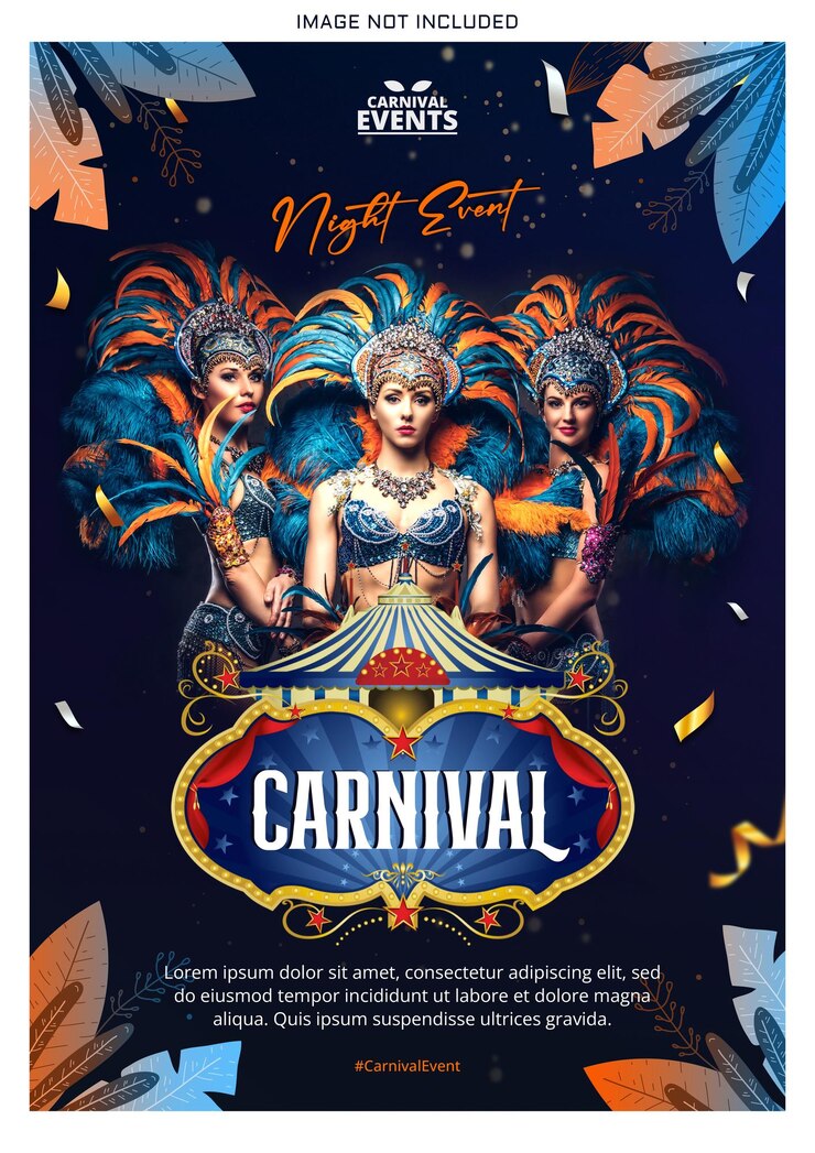 PSD brazilian carnival festival
